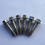 دین 7504 سوډین 7504 سوپر ډوپلیکس F55 سټینلیس سټیل مسدق فلانګ سر خپل برمه سکرو